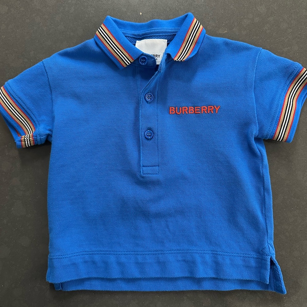 BURBERRY 6 months Blue Polo